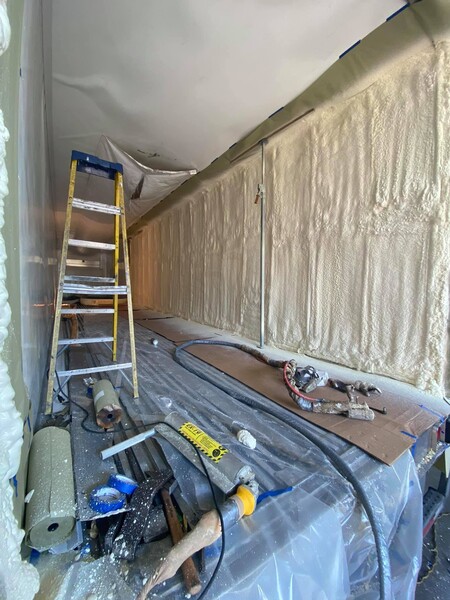 Spray foam 3” close cell done on an eighteen-wheeler in Elba, AL (3)